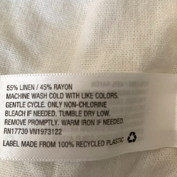 Universal Thread Womens White Linen Blend Casual Shorts W/ Pockets - Picture 2 of 6